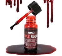 Sangue Finto Halloween 15ml con Pennello I Sangue Finto Lavabile per Make Up e