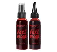 Sangue Finto Lavabile | 60ml Sangue Finto Spray Lavabile Halloween,Soluzione Liquida Sicura Multiuso per Cosplay Film all'Aperto Festa Horror Teatro