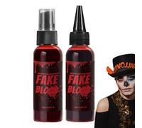Sangue Finto Lavabile | Sangue Finto Liquido Realistico Per Halloween 60ml - Soluzione Liquida Sicura Multiuso per Cosplay Film all'Aperto Festa Horror Teatro