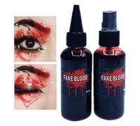 Sangue Finto per Trucco,60ml Realistico Lavabile Sangue Finto per Cosplay | Ideale per Skin Friendly Teatro Spettacoli Horror Theme Party