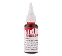 Sangue finto professionale, Halloween Trucco Puntello Ferite speciali Cicatrici Sacca di sangue Zombie Costume da festa Puntelli Trucco fantasia Sangue finto per bambini e adulti(30ml)