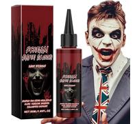 Sangue finto, sangue da palcoscenico,Scorri come il vero sangue di Halloween - Gocce di colore del sangue Sangue di vampiro finto lavabile per ferite di cicatrici cosmetiche di zombi
