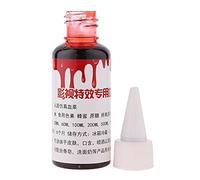 Sangue Finto, Strumento per il Trucco del Sangue per Feste in Costume di Halloween, Trucco per Zombi Mostro Vampiro, Trucco per Sangue Finto per Cicatrici Ferite (30ml)