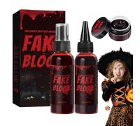 Sangue gocciolante - Effetti speciali, propie di film | 60 ml di gel di sangue contraffatto resistente alle goccia, applicazione di sicurezza, pacchetto di sangue per trucco spaventoso, liquido