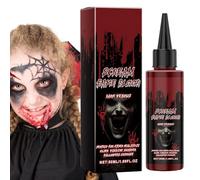 Sangue lavabile per vestiti, collirio per sangue | Gocce di sangue realistiche di zombie,Sangue finto simulato vampiro lavabile che gocciola sangue per costume da clown di Halloween