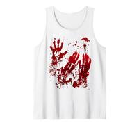 Sangue Maglietta Mano Schizzi di Sangue Zombie Horror Canotta