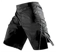Sanguine Shorts MMA, Shorts per Uomini, Shorts da Combattimento, Shorts per Sportivi, Shorts per Arti Marziali - Tutte le Taglie, Nero , 3XL