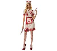 Sanguinoso Infermiera Costume Donna Halloween Infermiere Vestito Sexy
