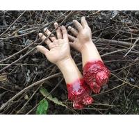 Sanguinoso Rotto Falso Lattice Braccio Gamba Piede Mano Mani Halloween Sostegno