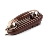 Sangyn Telefono retrò da parete con campanello in metallo vintage cordless analogico, controllo volume, telefono nostalgia, vecchio telefono con scelta di un tasto, ideale per casa, cucina, ufficio,