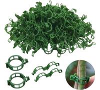 SANHIGHEND 100/200 clip per piante in plastica, per rendere le vostre piante più ordinate e belle (200, verde (A))