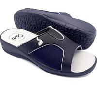 Sani' Ciabatta Donna Aperta Automodellante X Alluce Valgo Comfort Comode Traspiranti Correttore Separatore Dita Piedi (Blu, 36)