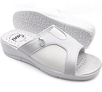 Sani' Ciabatta Donna Aperta Automodellante X Alluce Valgo Comfort Comode Traspiranti Correttore Separatore Dita Piedi (Bianco, 40)
