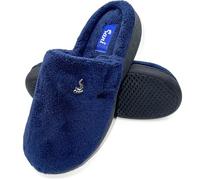 Sani' Ciabatte Donna Invernali Regolabili con Strappo Comode da Casa Con Punta Chiusa in Memory Foam Slippers Calde (Blu, Sistema Taglie Calzature EU, Adulto, Donna, Numero, Media, 38)
