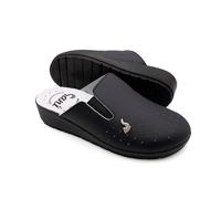 Sanì Ciabatte Sanitarie Anatomiche Pantofole in Vera Pelle con Elastic