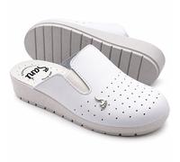 Sanì Ciabatte Sanitarie Anatomiche Pantofole in Vera Pelle con Elastic
