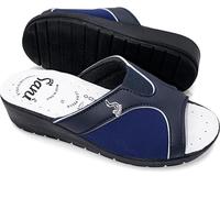 Ciabatta Donna Aperta Automodellante X Alluce Valgo Comfort Comode Traspiranti Pantofola Sanitaria Ospedale Casa Correttore (Blu, Sistema Taglie Calzature EU, Adulto, Donna, Numero, Media, 41)
