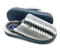 Sani' Pantofole Donna Invernali Ciabatte x la casa in Pelliccia con Memory Foam Comode Calde Fluffy Slippers (Grigio, 38/39, Sistema Taglie Calzature EU, Adulto, Donna, Numero (range), Media, 38, 39)