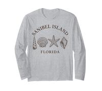 Sanibel Island Florida Seashell Beach Vacanze Shelling Maglia a Manica