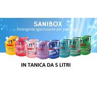 sanibox detergente varie profumazioni tanica da 5 lt per superfici