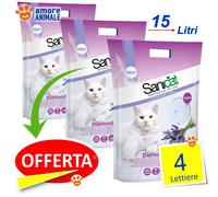 SANICAT Diamonds Lettiera alla LAVANDA 5 / 15 Litri da 1 FINO a 4 confezioni