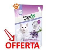 Sanicat - Lettiera in Silicio Diamonds alla Lavanda 15L