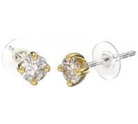 Sanico BJT391 ORECCHINO QUEEN CATHERINE 4MM GOLD PLATED
