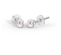 BJT404 ORECCHINI PERLA SWAROVSKI 4MM STAINLESS STEEL