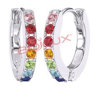 Sanico BJT725 ORECCHINI CRYSTAL HOOP STAINLESS STEEL