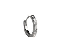 Sanico BJT992 ORECCHINI CRYSTAL HOOP STAINLESS STEEL