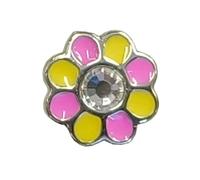 Sanico INK1226C FORALOBI KID CRYSTAL FLOWER STAINLESS STEEL