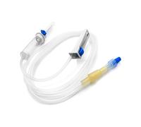 SANIFARMAITALIA - Deflussore con Ago, Cono Luer Lock a 2 Vie a Y - Alta Qualità per Infusione e Somministrazione di Fluidi - Uso Medico