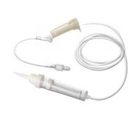 SANIFARMAITALIA - Deflussore con Ago e roller e Cono Luer Lock - Alta Qualità per Infusione e Somministrazione di Fluidi - Uso Medicotubo cm 150