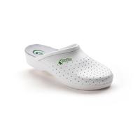 SANIFLEX Ciabatta Pelle Uomo Bianca Sanitaria (40)