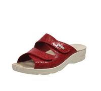 Saniflex Ciabatte Sanitarie In Pelle Rosso - Donna Scarpe Ciabatte Fascia