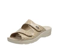 Saniflex Ciabatte Sanitarie In Pelle Sabbia - Donna Scarpe Ciabatte Fascia