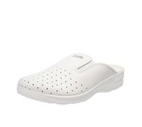 Saniflex Pantofole Sanitarie In Pelle Bianco - Uomo Scarpe Ciabatte Sanitarie