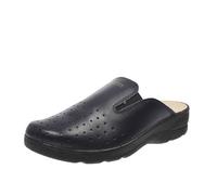 Saniflex Pantofole Sanitarie In Pelle Blu - Uomo Scarpe Ciabatte Sanitarie