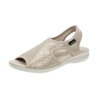 Saniflex Sandali In Tessuto Elasticizzato Sabbia - Donna Scarpe Ciabatte