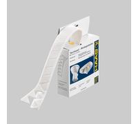 Sanifreund Strisce di montaggio 2 x 4,5 m, isolamento acustico, 1 m = 0,77, strisce di montaggio a zig-zag, universali, bianco, 2 x 4,5 m