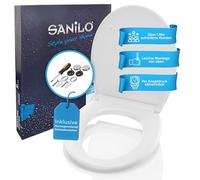Sanilo Sedile WC Aero Pure con abbassamento automatico e chiusura rapida, di alta qualità, rimovibile, facile da montare dall'alto, con cacciavite