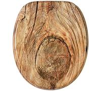 Sanilo Sedile WC con chiusura ammortizzata, montaggio facile, copriwater con cerniere robuste Rustico