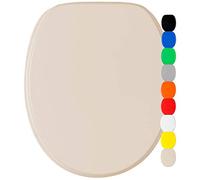 Sanilo Sedile WC, grande scelta di belli copriwater uni, da legno robusto e di alta qualità (Beige)