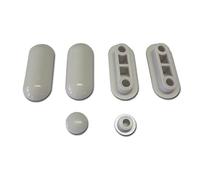 Saniplast 2FSE500302 Set Paracolpi per Sedili WC, Plastica, Bianco, 4.7x2x1.3 cm
