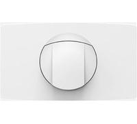 Sanit 01.0000 Placca di Comando (Start/Stop, 4,5 l, in plastica, per Cassette di Scarico UP CC-120-L-FO-2V-L) 16.021.01.000, Bianco