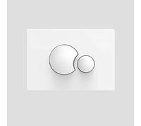 Sanit 16.706.01.0000 S706 - Placca di comando a 2 volumi, colore: Bianco