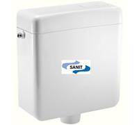 SANIT Cassetta di scarico junior (6L) sospesa in profondità con valvola angolare, colore: bianco