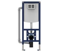 Sanit Element INEO Plus 90.741.00.0000 - Cornice per WC con supporto da parete, senza piastra di comando, 2 quantità, colore: Grigio
