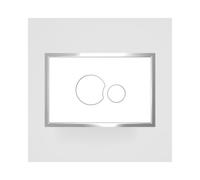 Sanit Placca di Comando SK706 Plastica Bianca