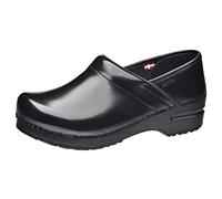 Sanita Clog Chiuso Professional Cabrio | Originale Fatto a Mano da Donna | Plantare anatomico con Schiuma Morbida, Nero, 36 EU
